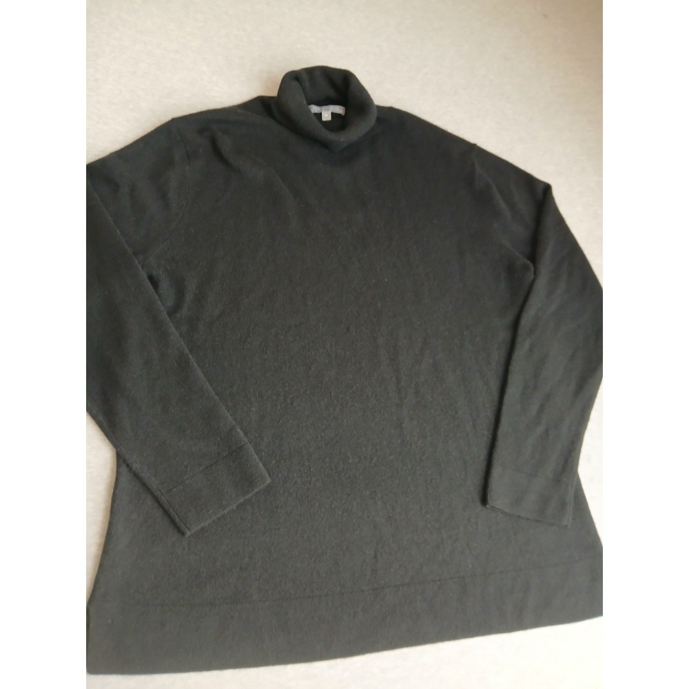Neiman Marcus Sweater XL 100 Cashmere Quiet Luxury Minimalist Turtleneck Knit